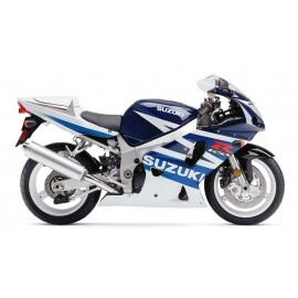 Autocollants - stickers Suzuki GSX-R 600 2003 version Blanc/bleu