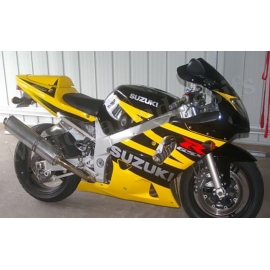 Autocollants - stickers Suzuki GSX-R 600 2003 version jaune/noir