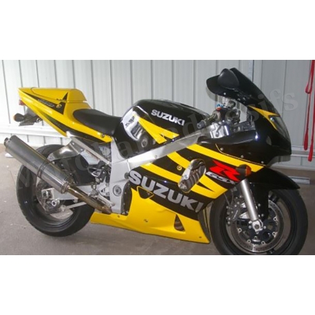 Autocollants - stickers Suzuki GSX-R 600 2003 version jaune/noir