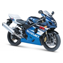 Autocollants - stickers Suzuki GSX-R 600 2004 version blanc/bleu