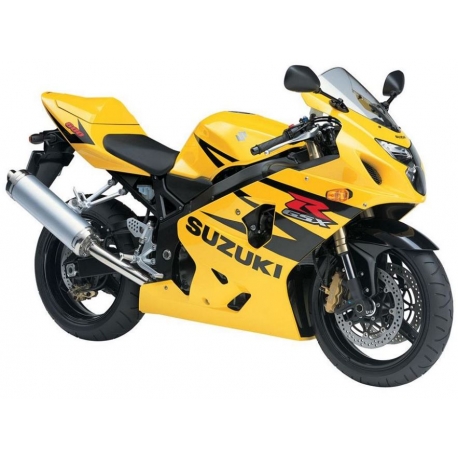 Autocollants - stickers Suzuki GSX-R 600 2004 version jaune /noir