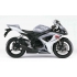 Autocollants - stickers Suzuki GSX-R 600 2006 version Blanc/argent