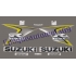 Autocollants - stickers Suzuki GSX-R 600 2008 version jaune/argent