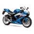 Autocollants - stickers Suzuki GSX-R 600 2009 version Blanc/bleu