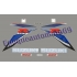 Autocollants - stickers Suzuki GSX-R 600 2009 version Blanc/bleu