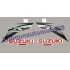 Autocollants - stickers Suzuki GSX-R 600 2013 version Blanc/noir
