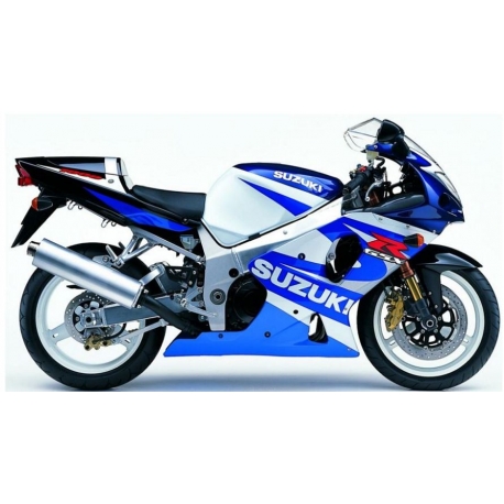 Autocollants stickers Suzuki GSX-R 1000 2001 - blanc/ bleu 