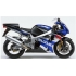 Autocollants stickers Suzuki GSX-R 1000 2002 - blanc bleu argent