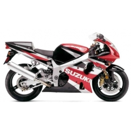 Autocollants stickers Suzuki GSX-R 1000 2002 - rouge noir argent