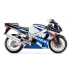 Autocollants stickers Suzuki GSX-R 1000 2002 -blanc bleu