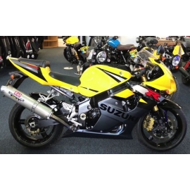 Autocollants stickers Suzuki GSX-R 1000 2004 version jaune / gris