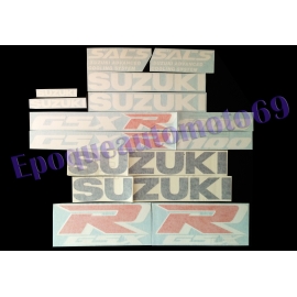 Autocollants - stickers Suzuki GSX-R 1100 année 1991 bleu / blanc / rouge