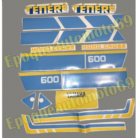 Autocollants stickers Yamaha XTZ 600 annee 1988