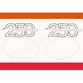 Autocollants stickers HARLEY DAVIDSON AMF MX 250