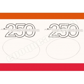 Autocollants stickers HARLEY DAVIDSON AMF MX 250