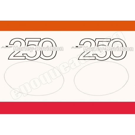 Autocollants stickers HARLEY DAVIDSON AMF MX 250
