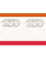 Autocollants stickers HARLEY DAVIDSON AMF MX 250
