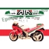 Autocollants stickers Aprilia AF1 125 reggiani année 1988