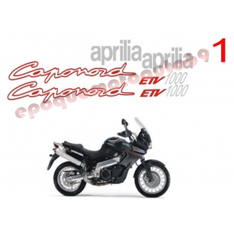 Autocollants stickers Aprilia ETV 1000 caponord année 2003 ABS