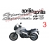 Autocollants stickers Aprilia ETV 1000 caponord année 2003 ABS