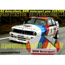 Autocollants BMW motorsport pour custode