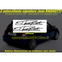 2 Autocollants Signature Jean RAGNOTTI