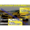 2 Autocollants RS Renault F1