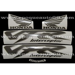 Autocollants - Stickers Honda VFR 800i année 1998 version argent