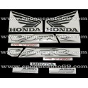 Autocollants - Stickers Honda VFR 800i année 2002 version argent 