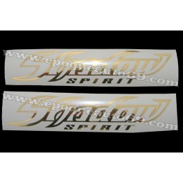 Autocollants - Stickers réservoir Honda Shadow spirit Or