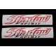 Autocollants - Stickers réservoir Honda Shadow spirit rouge chromé