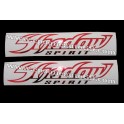 Autocollants - Stickers réservoir Honda Shadow spirit rouge chromé