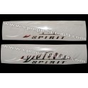 Autocollants - Stickers réservoir Honda Shadow spirit argent chromé