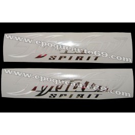 Autocollants - Stickers réservoir Honda Shadow spirit argent chromé