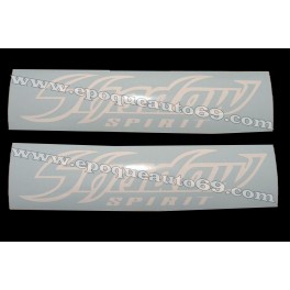 Autocollants - Stickers réservoir Honda Shadow spirit blanc