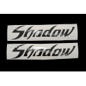 Autocollants - Stickers réservoir Honda Shadow noir (complet)