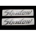 Autocollants - Stickers réservoir Honda Shadow gris