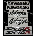 Autocollants - Stickers KAWASAKI ZX-10R année 2004 version vert