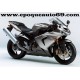 Autocollants - Stickers KAWASAKI ZX-10R année 2005 version argent