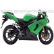 Autocollants - Stickers KAWASAKI ZX-6R année 2005 version vert