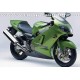 Autocollants - Stickers KAWASAKI ZX-12R année 2003 version vert