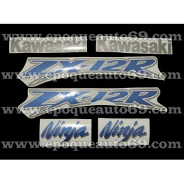 Autocollants - Stickers KAWASAKI ZX-12R année 2003 version argent