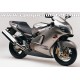 Autocollants - Stickers KAWASAKI ZX-12R année 2003 version argent