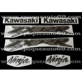 Autocollants - Stickers KAWASAKI ZX-12R année 2004 version rouge