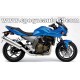 Autocollants - Stickers KAWASAKI Z 750S année 2005 version bleu